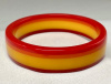 AB34 Teresa laminated red/yellow artisan bakelite bangle